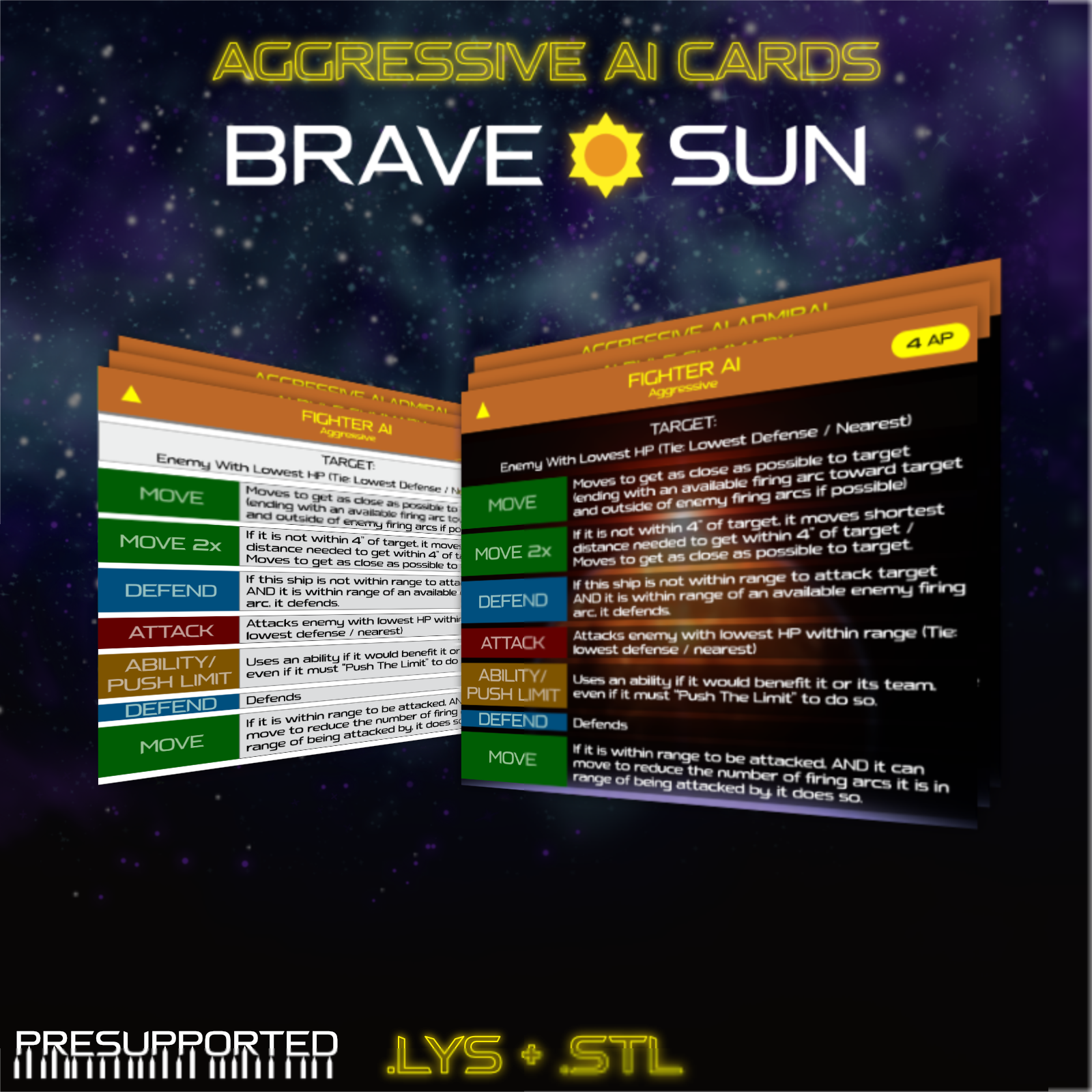 Brave Sun Aggressive AI Cards